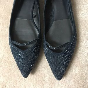 Zara sparkle pointed toe flats